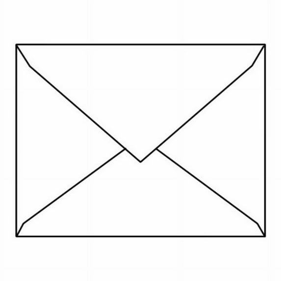 #6 Baronial Envelopes, 4-3/4" x 6-1/2" 28# Bright White (98% Brightness), Diagonal Seam, Pointed Flaps Down (Box of 250)