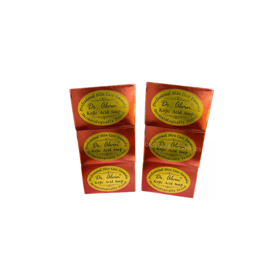 6 Bars Dr. Alvin Kojic Acid Soap by Professional Skin Care Formula
