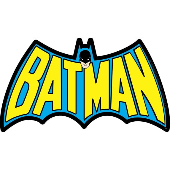 6” Batman Retro Logo Sticker