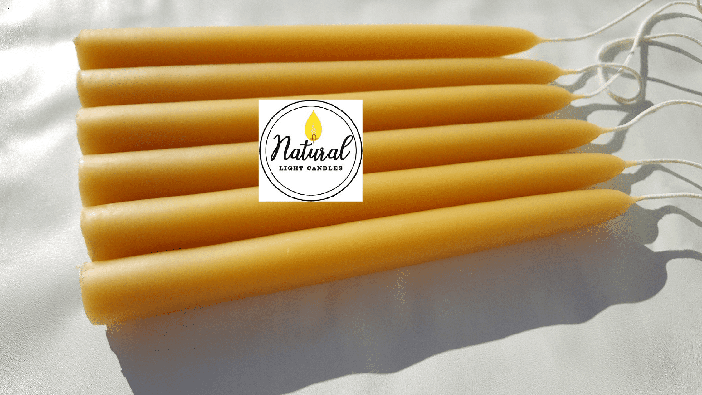 6 Beeswax Candles 100 pure Michigan Beeswax taper Candles, 7/8" base