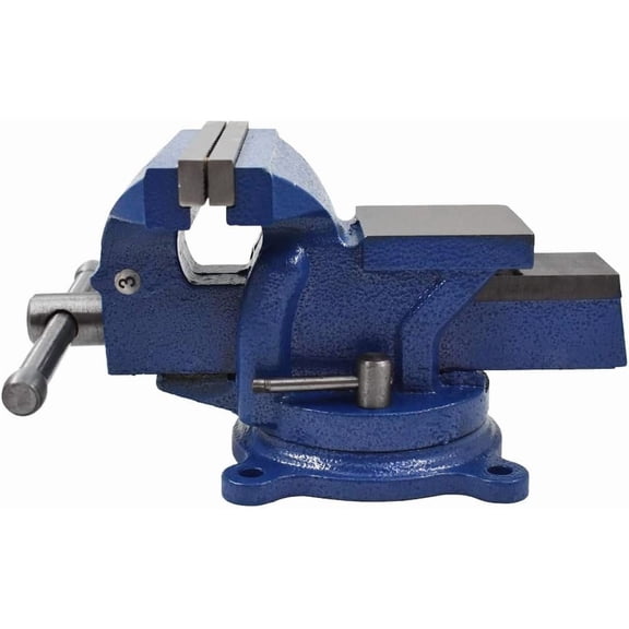 6" Bench Vise Table Top Clamp Press Locking Swivel Base Heavy-Duty for Crafting Painting Sculpting Modeling Electronics Soldering Woodworking and Fishing Tackle
