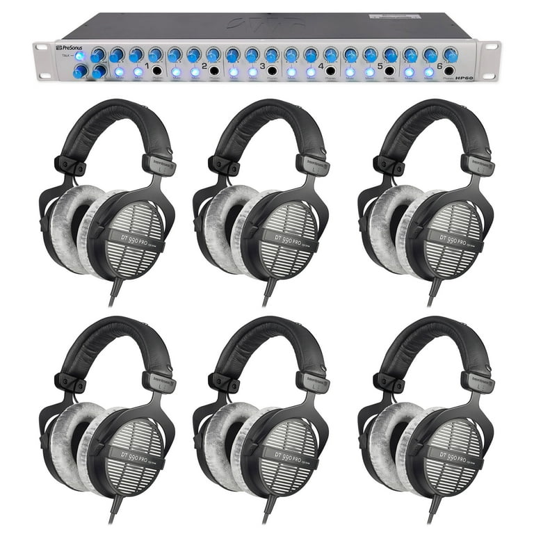 6 Beyerdynamic DT 990 PRO 250 Studio Tracking Headphones Presonus Headphone Amp