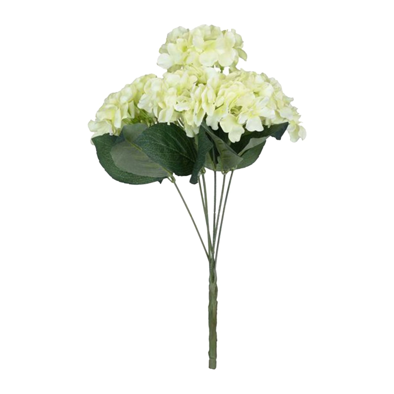 6 Big Heads Artificial Hydrangeas Flowers Bridal Bouquet Silk Hydrangea