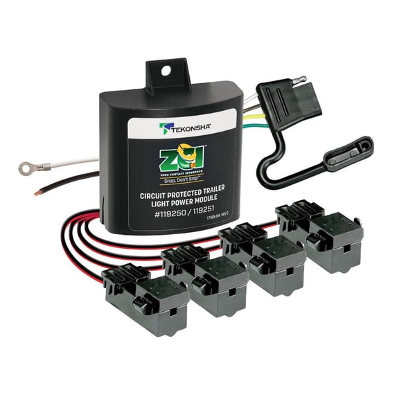 6" Black Contemporary Modulite Zci Zero Contact Interface