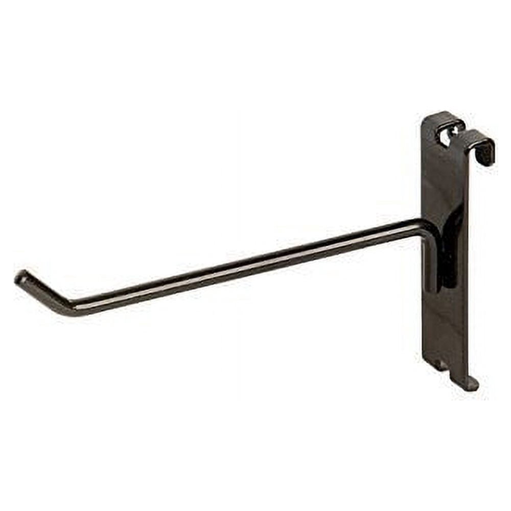 MECCANIXITY 12-Pack Grid Wall Display Hooks – 2.4” Silver Hooks For Store, Garage & Tool Organization