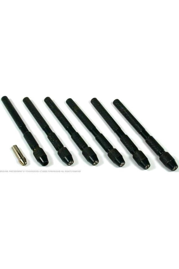 6 Black Pin Vise Tools for Jewelery Repair & Crafting Watchmaker Watch Maker Kit