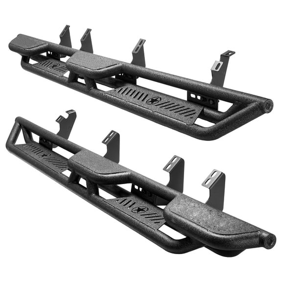 6" Black Side Steps for 2024-2025 Toyota Tacoma Double Cab, Heavy Duty Steel Running Boards with Anti-Slip Surface, 550 lb Capacity, Rust Resistant Nerf Bars