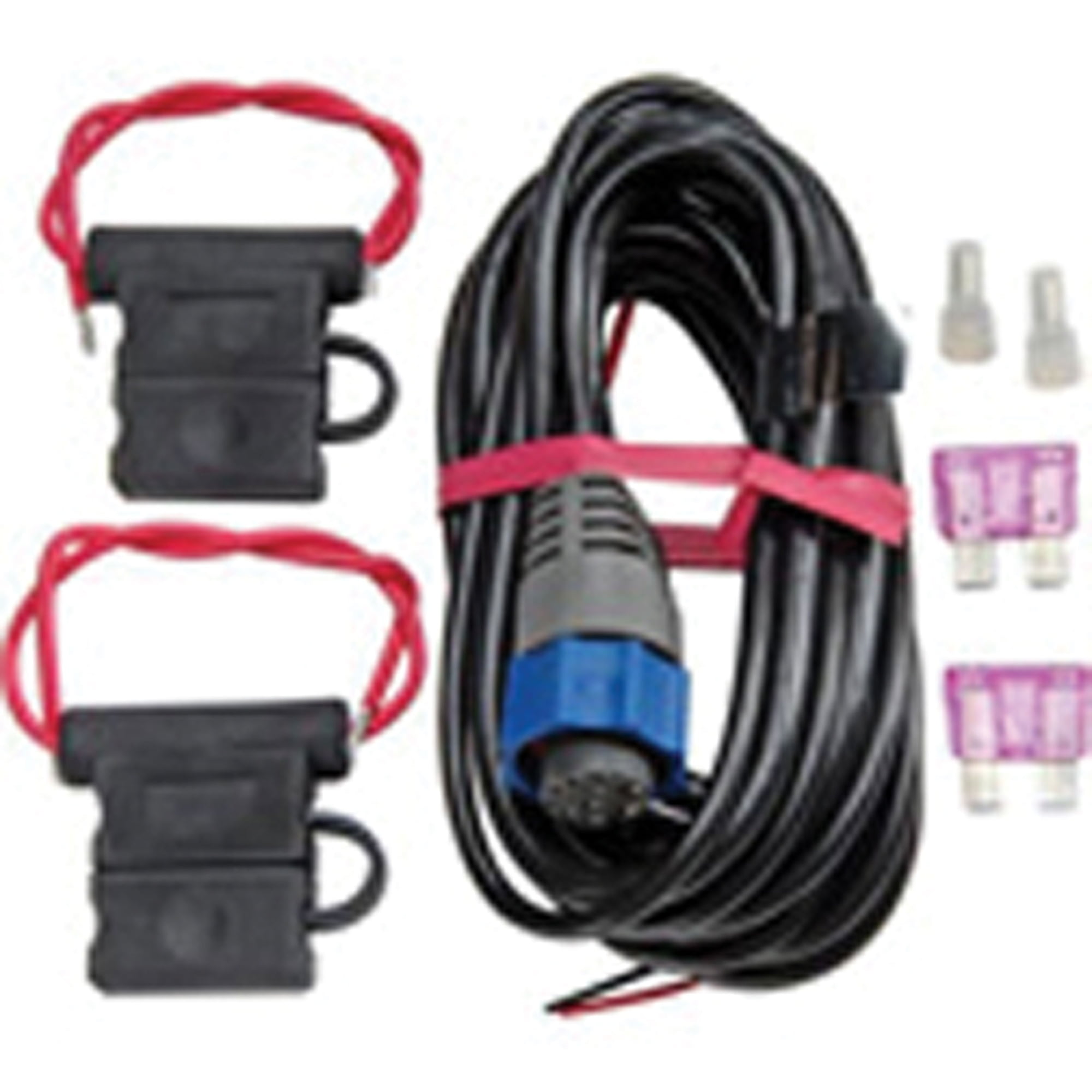 6" Black and Red Lowrance Power Cable with NMEA