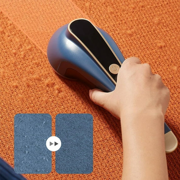 6-Blade Fabric Shaver, Rechargeable Lint Remover with Large Storage Compartment, USB Charging, Suitable for Sweaters, Clothes, Blankets, Upholstery