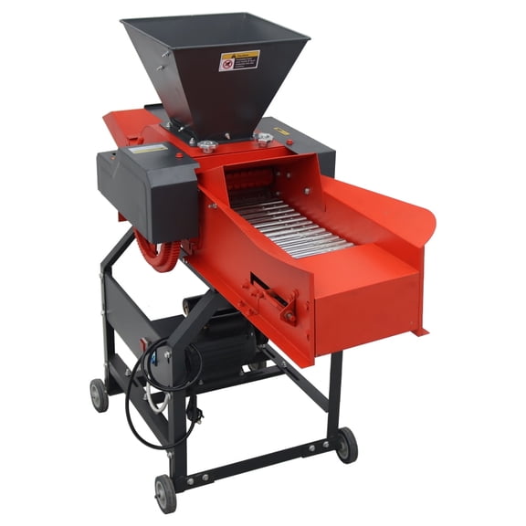 6-Blade Hay Cutter Pulverizer with Belt Conveyor 220V 2.2KW