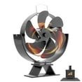 6 Blades Fireplace Fans Wood Stove Fan Non Electric Fireplace Fan Heat