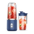 thumbnail image 1 of 6 Blades Portable Juicer Cup Juicer Fruit Cup Automatic Small Electric Juicer Smoothie Blender Food Processor,A, 1 of 8