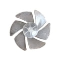 thumbnail image 1 of 6 Blades Small Power Plastic Fan Leaf - Replacement Hair Dryer Motor Fan Blades for Hairdryer Repair Accessory(Silver 2 Inch), 1 of 2