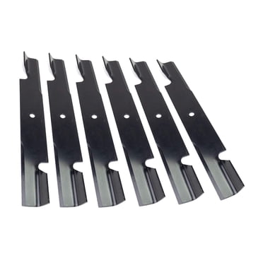 USA Mower Blades 6-Pack – Scag 48108, 481707, 481711, 48185 – 18" Toothed High-Lift For 36-54" Decks