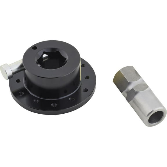 6-Bolt Black Quick Release Steering Wheel Hub Hex for 5/8" Shaft