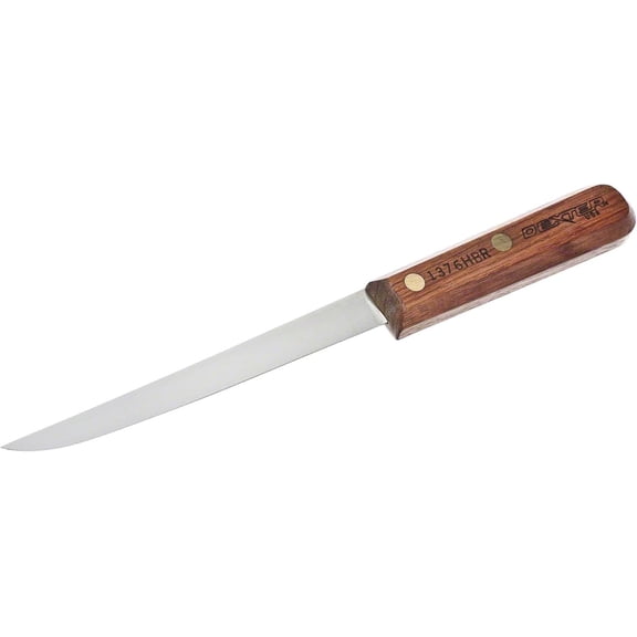 6" Boning Knife | 1376HBR High-Carbon Steel Blade with Rosewood Handle Sharp, Flexible for Meat, Fish & Poultry Deboning Durable Professional Kitchen