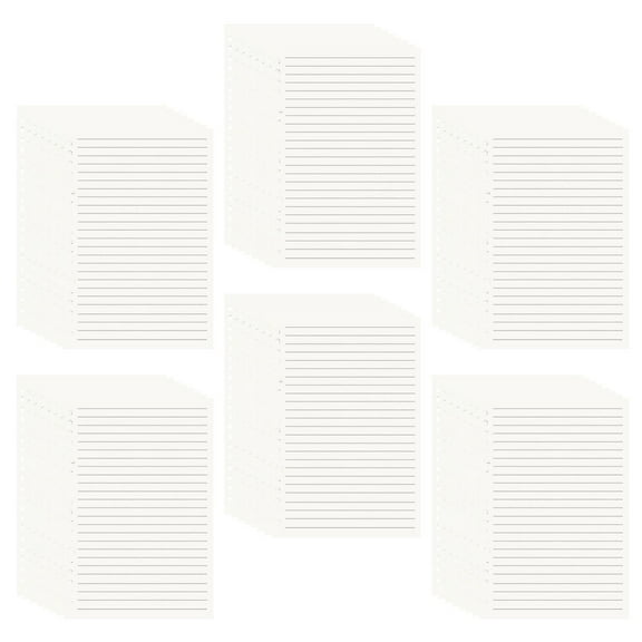 Raindrops 6 Books of Notebook Refill Paper Refill Paper Binder Inserts Binder Paper Inserts