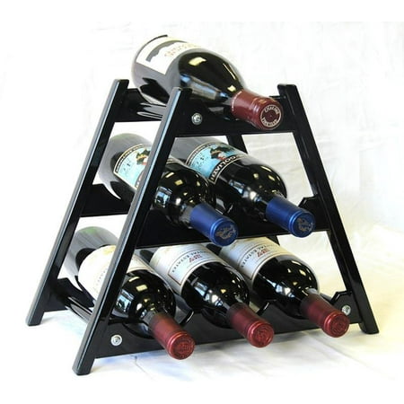 6 Bottles Hardwood Wine Stand / Rack