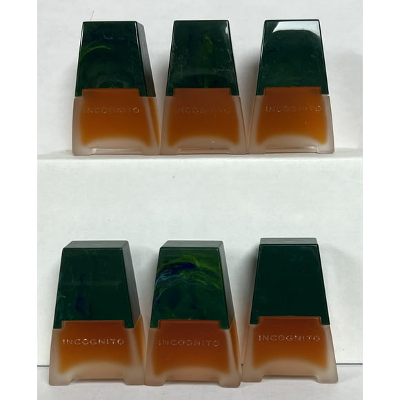 6 Bottles Incognito Cologne Splash by Noxell Corporation 0.5 oz each original 90s