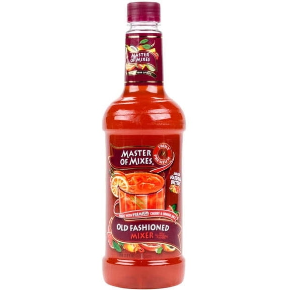 (6 Bottles) Master Of Mixes Old Fashioned Mixer, 1 L