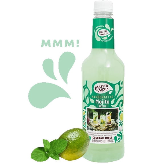 (6 Bottles) Master of Mixes Mojito Mixer, 1 L