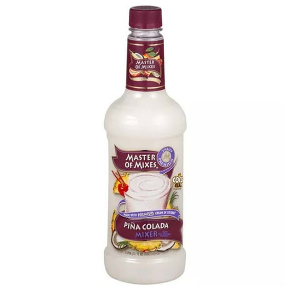 (6 Bottles) Master of Mixes Pina Colada Mixer, 1 L