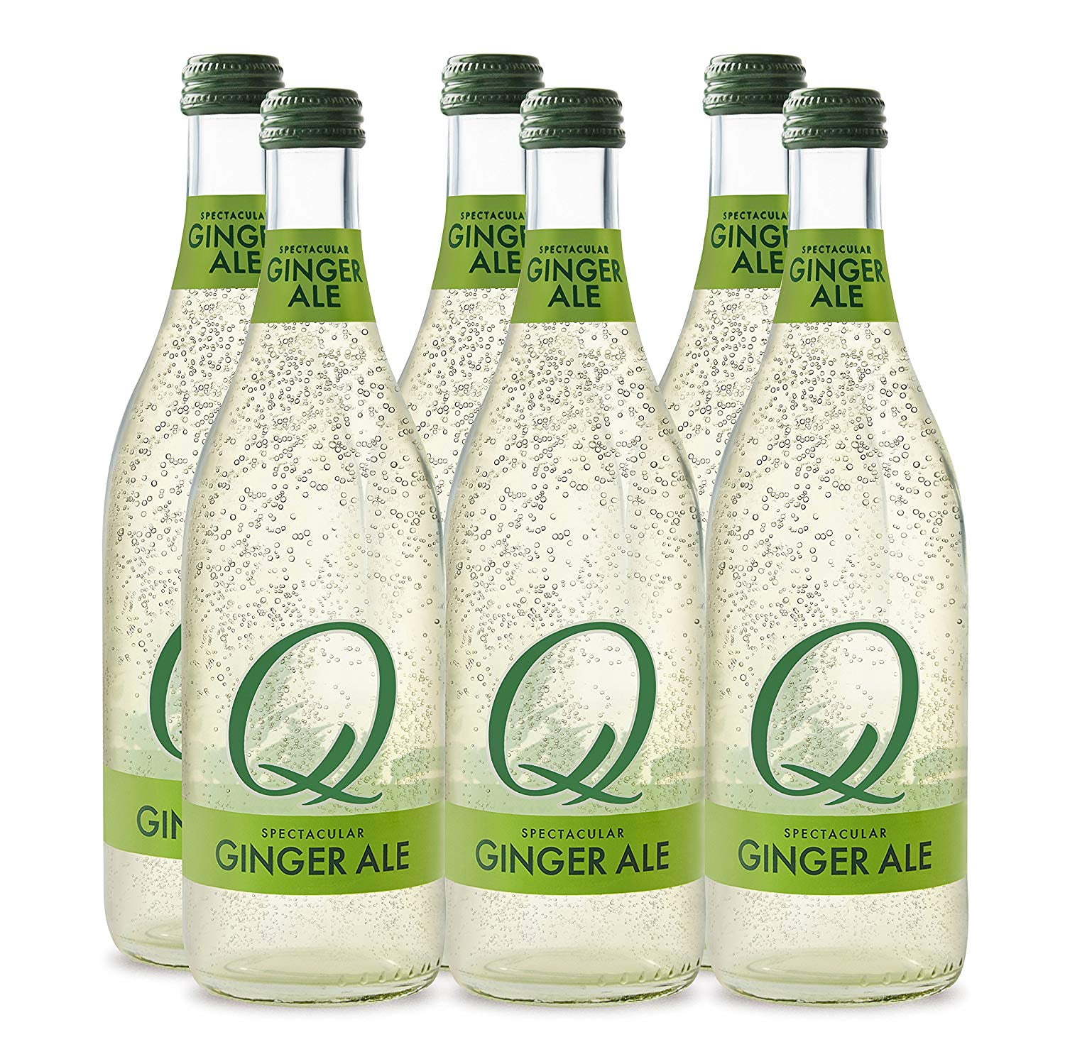 (6 Bottles) Q Ginger Ale, 16.9 Fl Oz