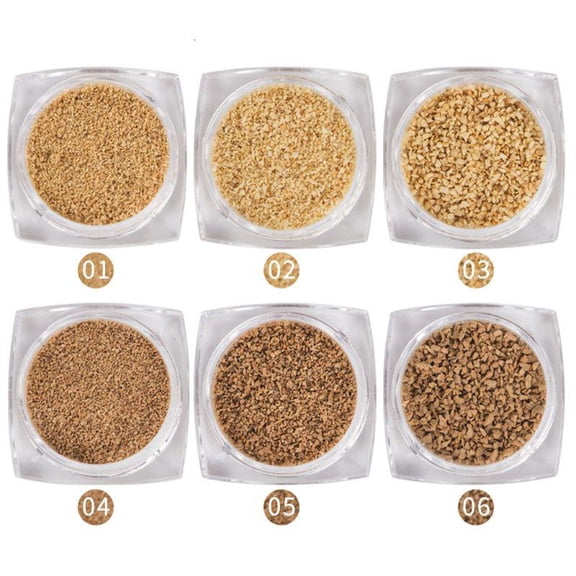 6 Bottles Wood Sand Seashell Starfish Fillings DIY UV Resin Frames Crafts Making