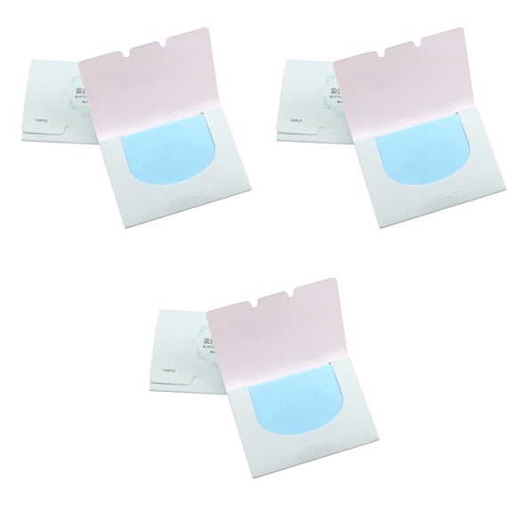 6 Boxes 200pcs Practical Oil Blotting Sheets Oil Absorbent Paper Facial Sucking Oil Tissues Face Oil Control Paper (Mint Fragrance)