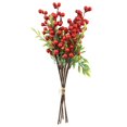 6 Branch Berry Artificial Flowers Christmas Fake Flower New Year Xmas