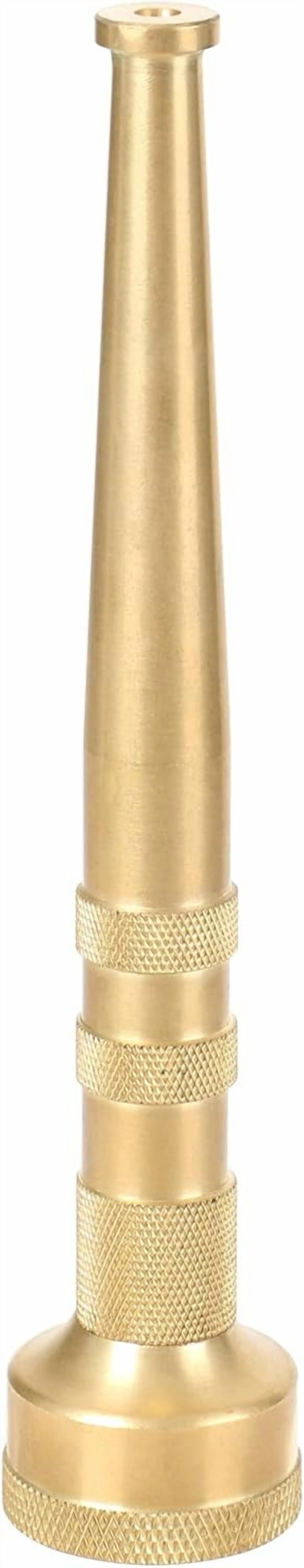 6" Brass Garden Water Hose Nozzle, Jet Stream Hose Nozzle with 3/4-Inch, 7 GPM 80 PSI, High Pressure Super Sweeper Nozzle For Clean Patios, Driveways, Sidewalks, Yard, Vehicles, Deck