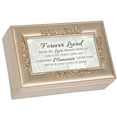 thumbnail image 1 of 6" Brown and White "Forever Loved" Printed Rectangular Music Box, 1 of 1