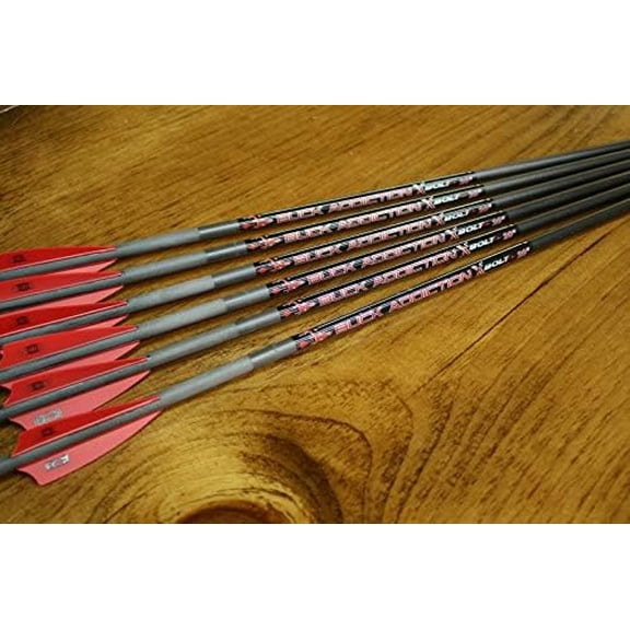 6 Buck Addiction Crossbow Bolts, 20", Half Moon Lighted Nocks, .003$$Other