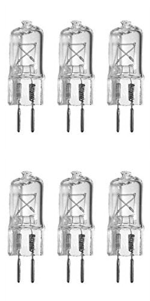 (6)-Bulbs 25 Watt G6.35 120V 25W GX6.35 110 Volt 25Watt Bi Pin T4 ...