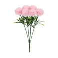 thumbnail image 1 of 6 Bundles Artificial Flowers UV Resistant Outdoor Plants No Fade Faux Plastic Shrubs Fake Silk Flowers Window Box Garden Porch Home Decoration (Pink), 1 of 5