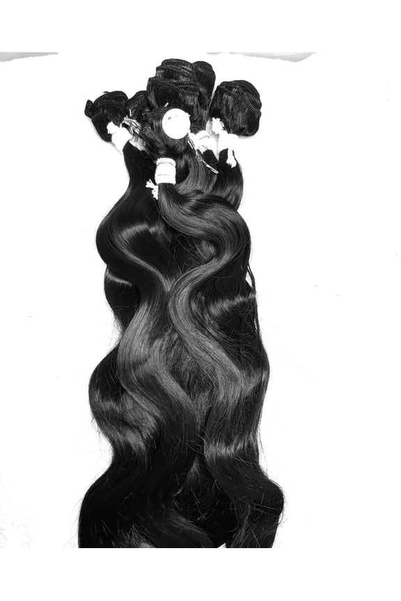 6 Bundles Body Wave Synthetic Bundles, Length 18-22 Inches(18,20,20,22,22,22'')