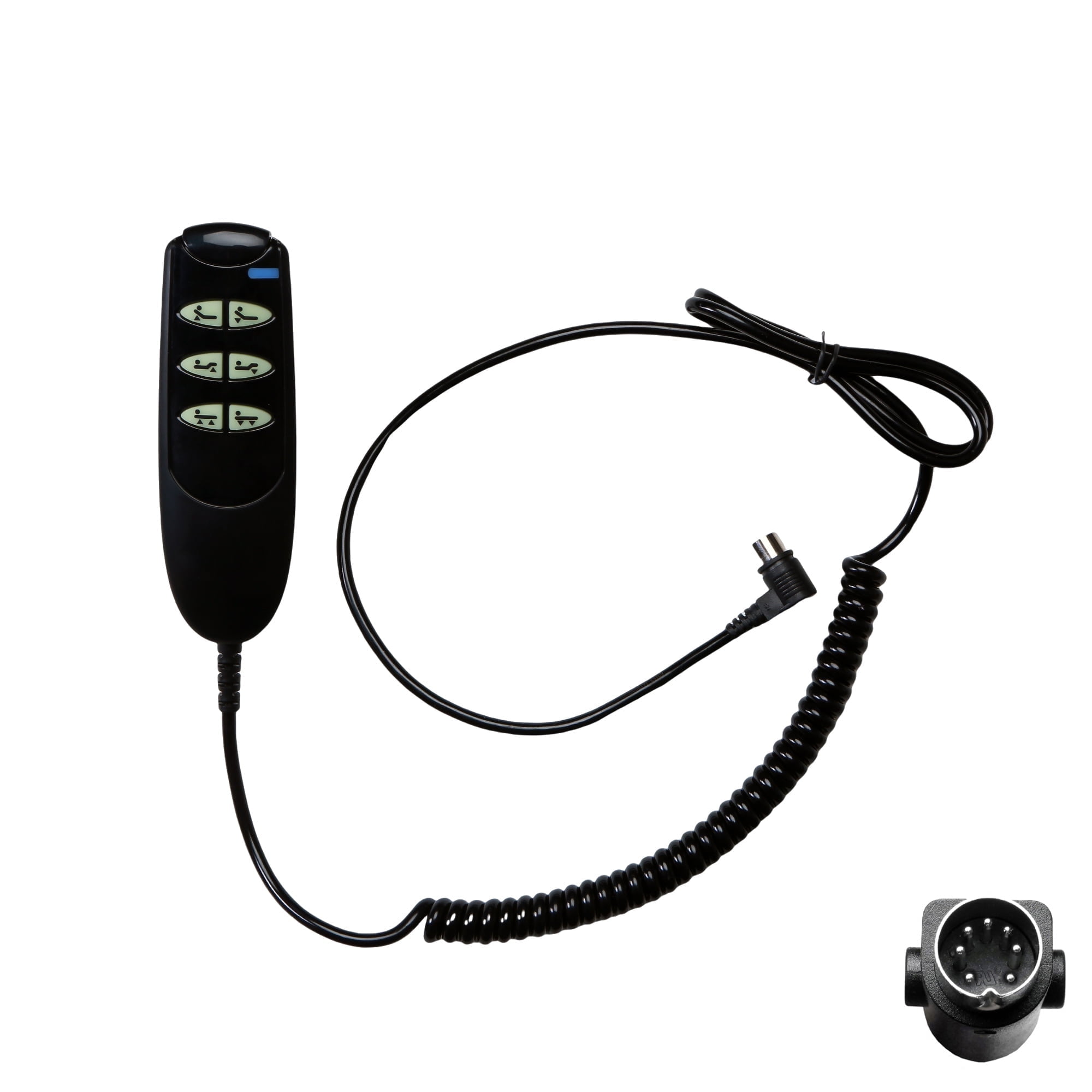 6 Button 7 Pin Remote Hand Control Handset for Electric Hospital Beds ...
