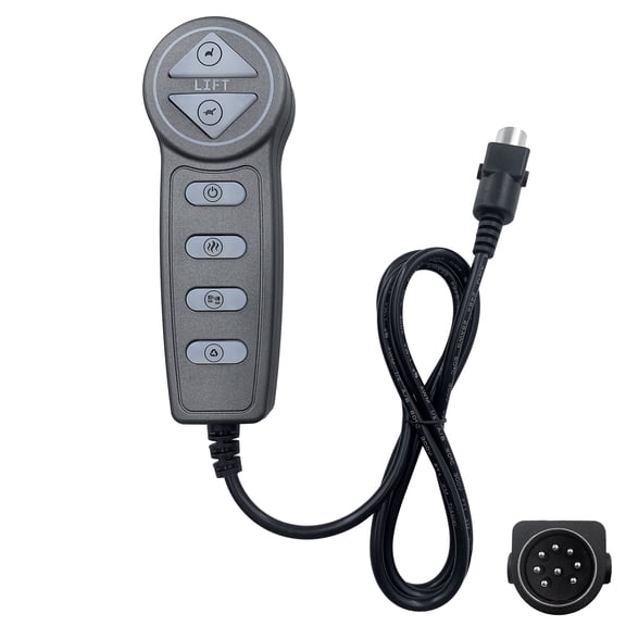 6 Button 8 Pin Male Plug Massage Remote Hand Control Controller for Power Recliner
