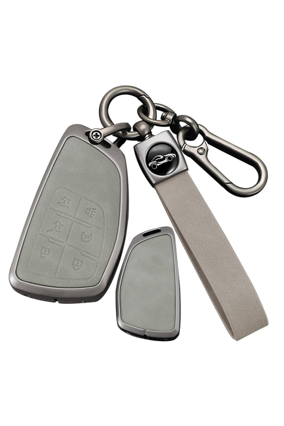 6-Button Car Key Fob Cover & Solid Housing, Compatible with Chevrolet Silverado1500, Suburban RST, Tahoe; Buick Encore, Envision Avenir (2020-2024); Sierra 1500, 2500HD, 3500HD