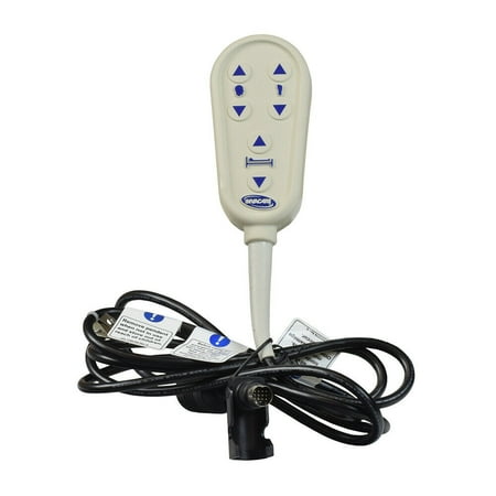6-Button Hand Control Pendant for the Invacare VA-G54 Homecare Bed New Version 60108014 (1182430)