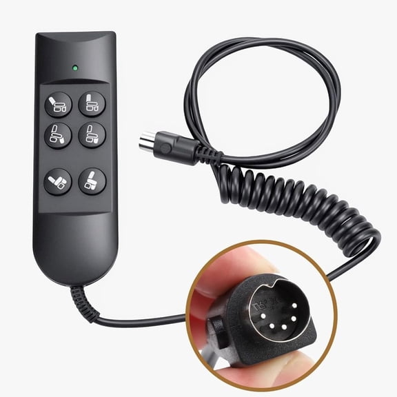 6 Button Remote For Recliners 5 Pin Lift Chair Handset Controller Hand Control For Power Furniture