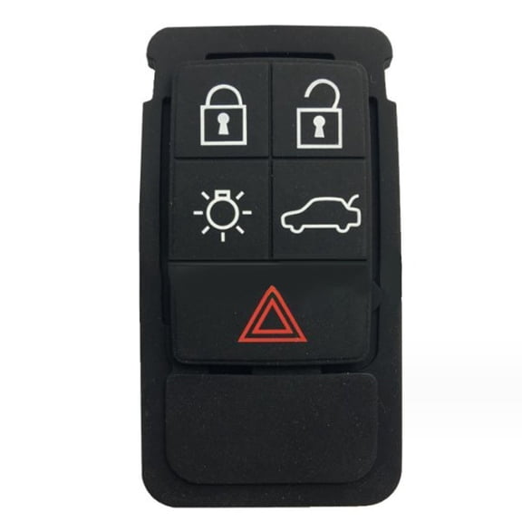 6 Button Rubber Remote Car Key Fob Case Pad For Volvo Xc60 Xc70 V70 S60 S80