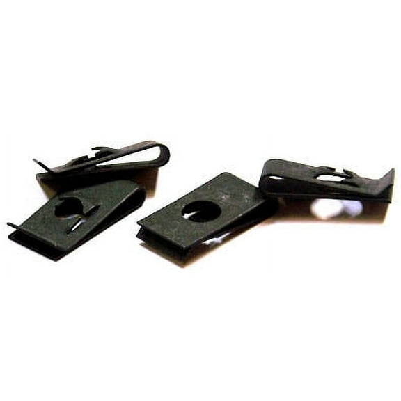 (#6) C8097-6-4 Tinnerman Style U-Type Spring Nuts / Steel / Black Phos - 2000 Piece Carton