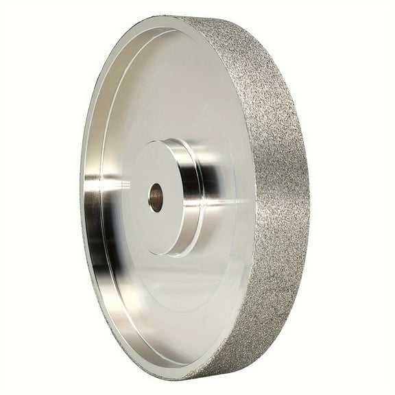 6" CBN Grinding Wheel - 1" Wide, 1/2" Arbor Diamond-Infused Wheel, Ideal for Sharpening High Speed Steel (HSS) Cutting Tools, Durable Abrasive Tool for Precision Sharpening