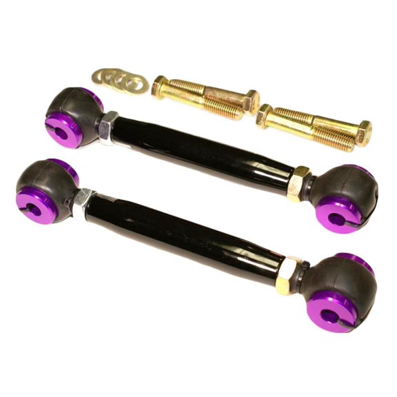 6 COLOR Choices- Made in USA- GLOSS BLACK- TCA Toe Control Arms Rear Compatible with 00-11 Ford Focus SVT ST170 2012+ ST SE SES Volvo S40 V50 06-10 Mazda 3 Mazdaspeed- RaceSpec Adjustable