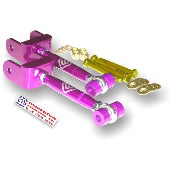 6 COLOR Choices- Made in USA- Massive Speed System- PURPLE LIMITED - RaceSpec  Adjustable Rear Upper Control Arms Compatible with 80-88 Thunderbird Cougar Turbo Coupe 84-92 Lincoln Mark VII