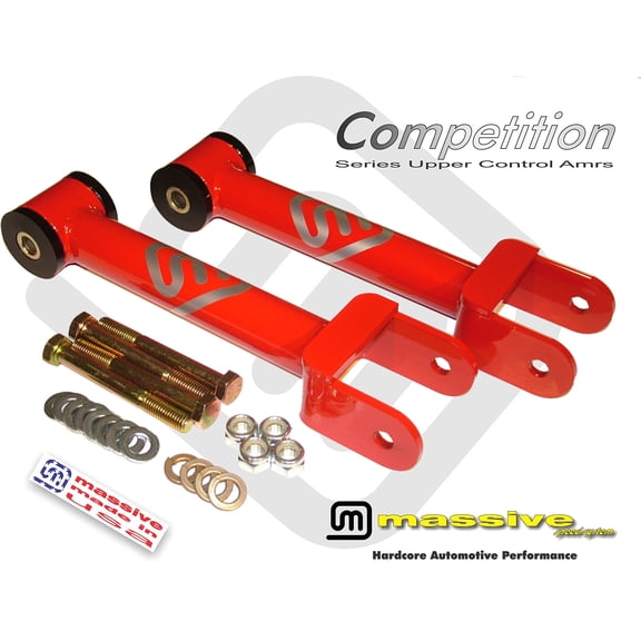 6 COLOR Choices Made in USA Rear Trailing Upper Control Arms Massive Speed System BLUE PEARL COMPETITION SERIES UCA compatible with 79-04 Ford Fox Body SN95 Capri Mustang