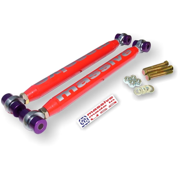 6 COLOR Choices- PEARL BLUE- Made in USA- Upper Control Arms UCA Rear Compatible with 02-09 GM Trailblazer Envoy GMT360 SS Bravada Rainer Ascender 9-7X- RaceSpec Adjustable
