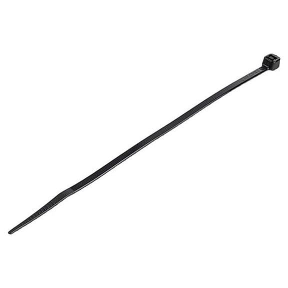 6 Cable Nylon Plastic Zip Tie, Black - Medium - Pack of 1000