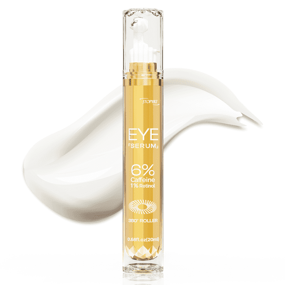 Jtopyrt 6% Caffeine Eye Cream for Dark Circles and Puffiness Travel-Friendly for All Skin Type